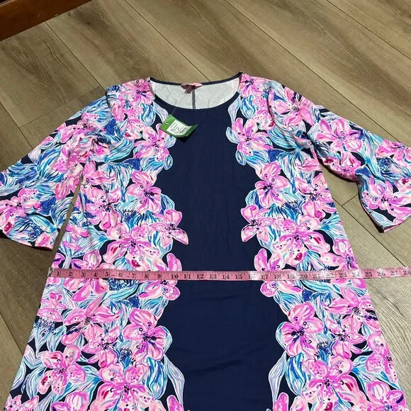 NWT Lilly Pulitzer Ophelia Swing Dress Size XL Hypes & Stripes Navy Pink - Picture 12 of 14
